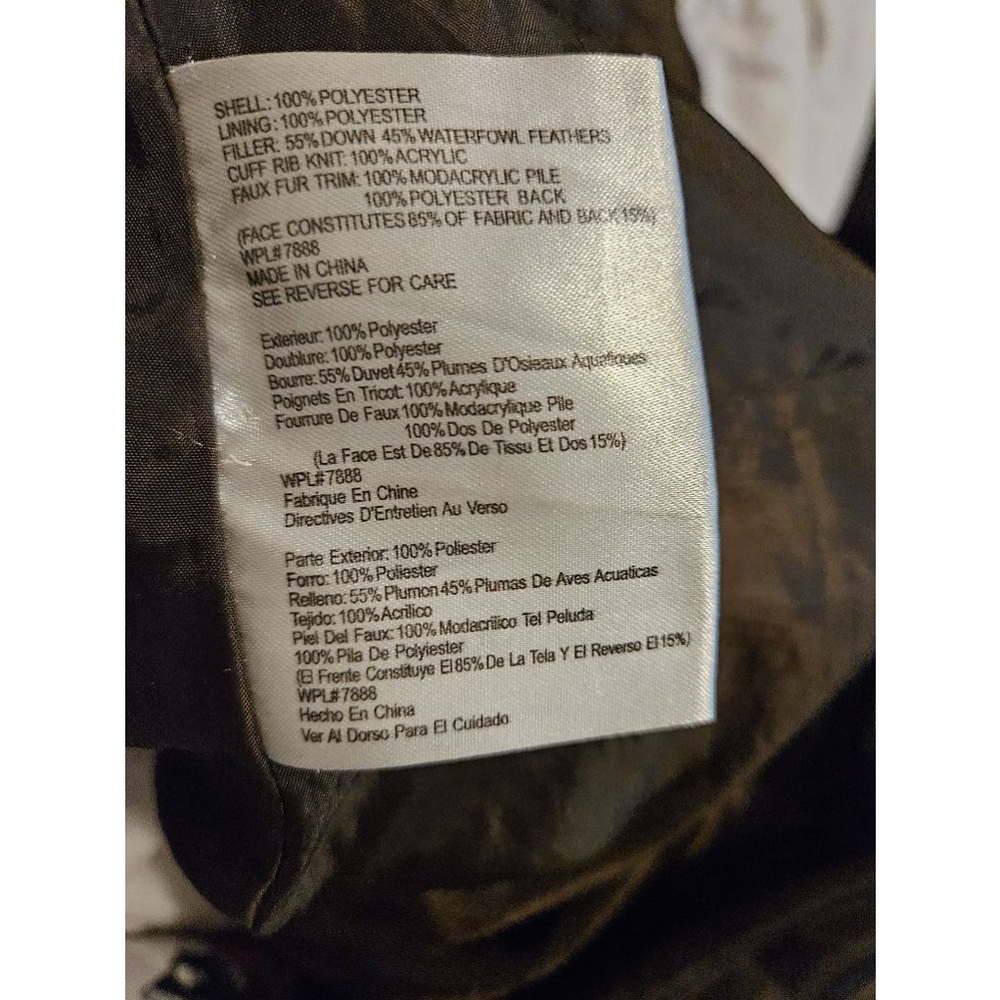 Michael Kors Puffer Down Coat Jacket Women's Size Large Brown Long - Picture 8 of 12